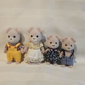 Vintage Calico Critters Pigglywink Family